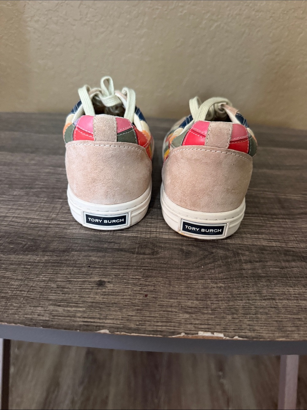 Tory Burch Multicolor Checkerboard Low-Top Sneakers - Picture 3 of 5
